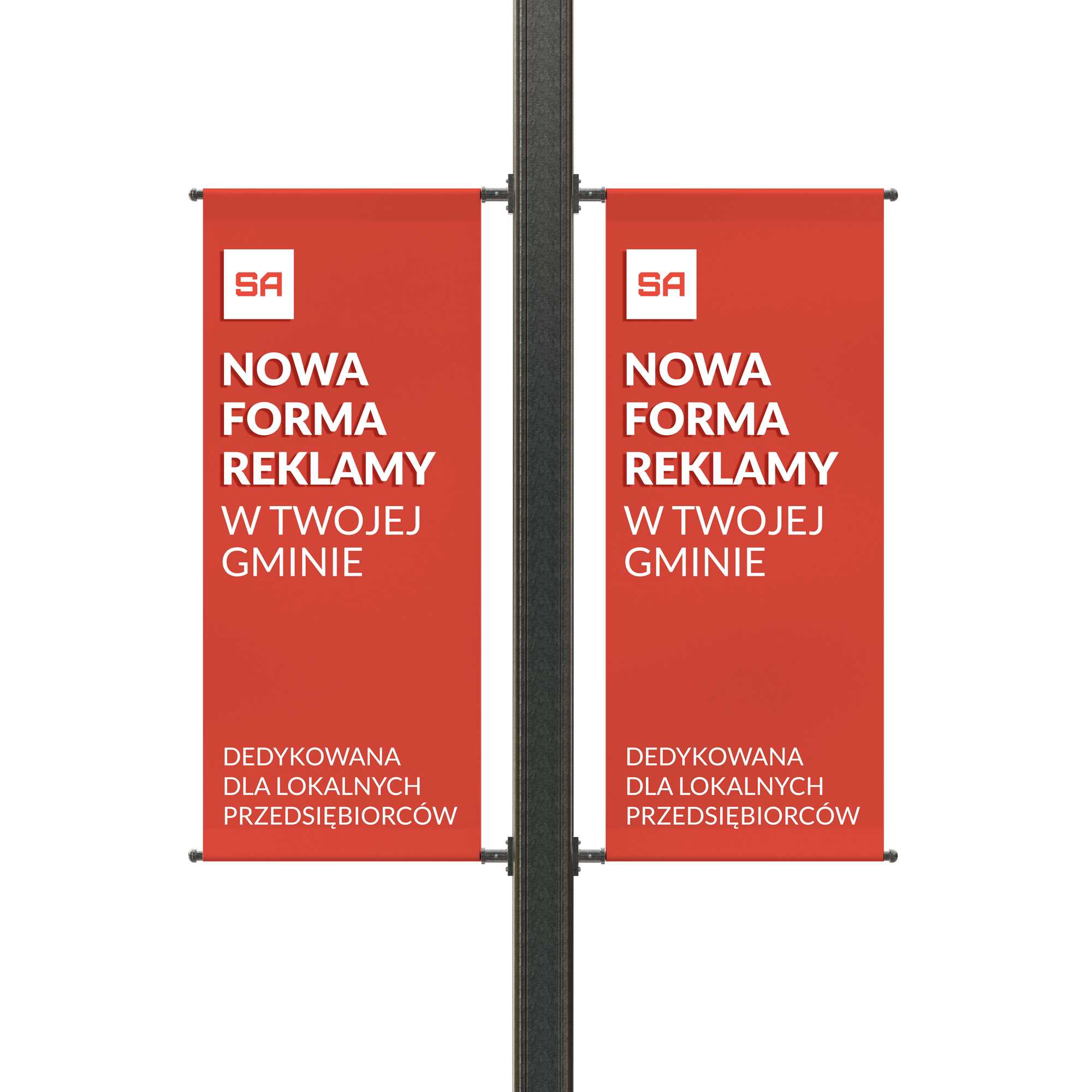 Nośniki StreetAds na słupie